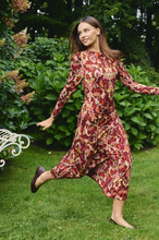 Load image into Gallery viewer, Aimie Knit Midi Dress Puzzlebox Print