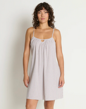Load image into Gallery viewer, Margot Mini Dress Praline Stripe