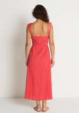 Load image into Gallery viewer, Madeline Tie Midi Dress Flora