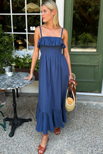Load image into Gallery viewer, Tomas Maxi Dress Blue Indigo