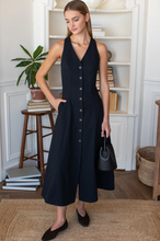 Load image into Gallery viewer, Cafe Dress Black