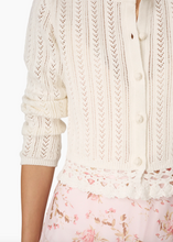 Load image into Gallery viewer, Lilbeth Pointelle Cardigan Macadamia