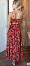 Load image into Gallery viewer, Smocked Maxi Skirt Pomp Blooms