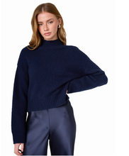 Load image into Gallery viewer, Catherine Cropped Sweater Navy