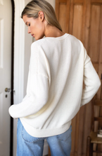Load image into Gallery viewer, Carolyn V Neck Sweater Ivory