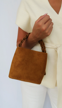 Load image into Gallery viewer, Suede Hadley Bag Light Brown