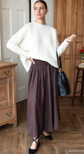 Load image into Gallery viewer, Smocked Maxi Skirt Vintage Chest Linen