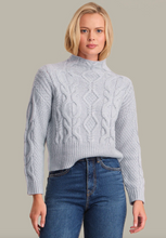 Load image into Gallery viewer, Reba Cable Funnel Pullover Arctic