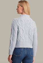 Load image into Gallery viewer, Reba Cable Funnel Pullover Arctic