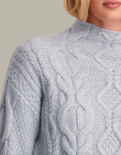 Load image into Gallery viewer, Reba Cable Funnel Pullover Arctic