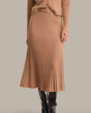 Load image into Gallery viewer, Rory Pleated Midi Skirt Fawn Heather