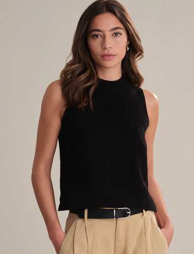 Demi High Neck Tank Black