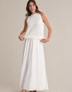 Demi High Neck Tank Chalk