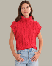 Load image into Gallery viewer, Angelica Cable Trim Vest Red