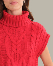 Load image into Gallery viewer, Angelica Cable Trim Vest Red