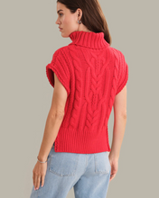 Load image into Gallery viewer, Angelica Cable Trim Vest Red