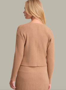Lorelai Cropped Rib Cardigan