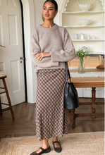 Load image into Gallery viewer, Bias Skirt 2 Cocoa Plaid