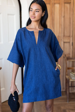 Load image into Gallery viewer, Structured Dress Indigo