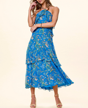 Load image into Gallery viewer, Aphrodite Ankle Dress Blue Florabella