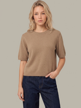 Load image into Gallery viewer, Colette Cashmere Boxy Tee Camel