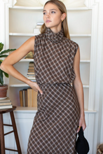 Load image into Gallery viewer, Frederique SLVLS Blouse Cocoa Plaid