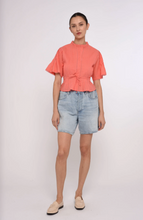 Load image into Gallery viewer, Mirra Short Sleeve Top Orange Peach