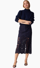 Load image into Gallery viewer, Osmond Lace Skirt Navy