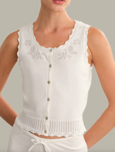 Load image into Gallery viewer, Valentina Button Sleeveless Top