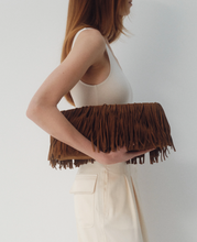 Load image into Gallery viewer, Melrose Suede Clutch Bronze