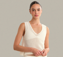 Load image into Gallery viewer, Rosa V Neck Mesh Tank