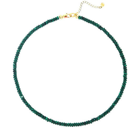 Mila Micro Beaded Neck Emerald