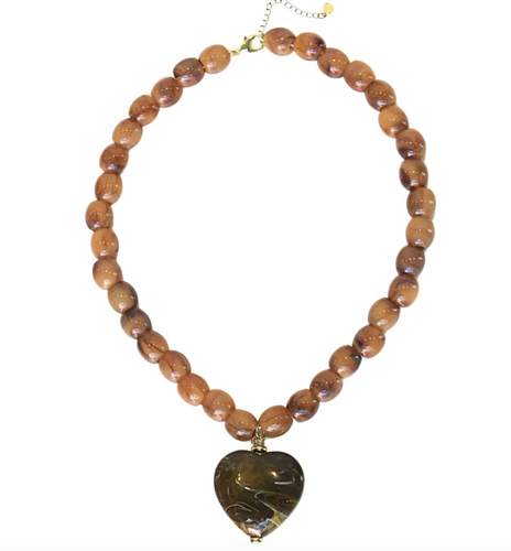 Amora Necklace Brown