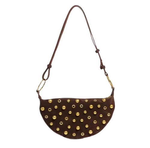 Mae Studded Bag Brown