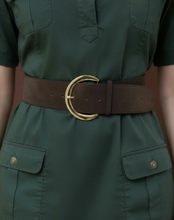 Load image into Gallery viewer, Gianna Belt Chocolate Suede