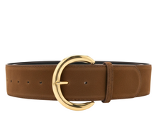 Load image into Gallery viewer, Gianna Belt Chocolate Suede