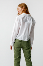 Load image into Gallery viewer, Ruth Crop Shirt White