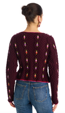 Load image into Gallery viewer, Adrienne Cardigan Burgundy