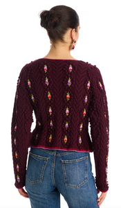 Adrienne Cardigan Burgundy