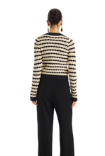 Load image into Gallery viewer, Celine Cardigan Charcoal Stripe