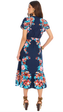 Load image into Gallery viewer, Lizzy Dress Navy Floral