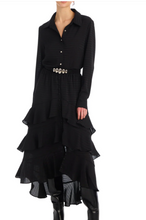 Load image into Gallery viewer, Ella Midi Skirt Black