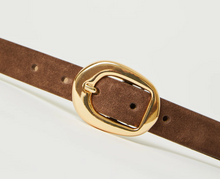Load image into Gallery viewer, Greyson Mini Suede Chocolate Gold