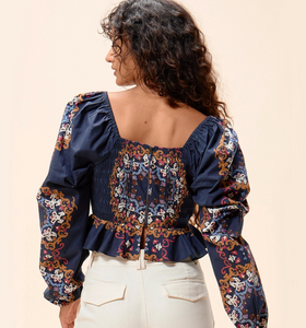 Elizabeth Top Venezia Blue