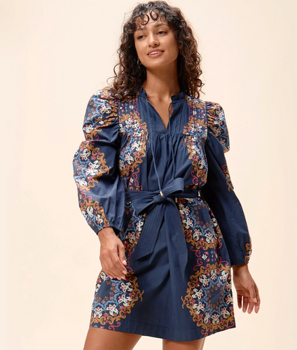 Ivana Mini Dress Venezia Blue