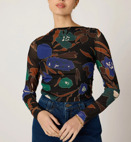 Remy Top Mariposa Print