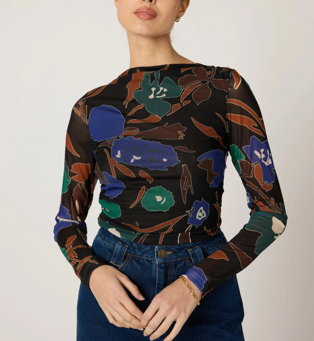 Remy Top Mariposa Print
