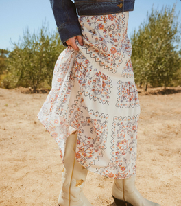 Marjorie Ankle Skirt La Ramos Print