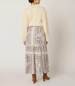 Marjorie Ankle Skirt La Ramos Print