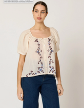 Load image into Gallery viewer, Adeline Blouse Ivory Multi